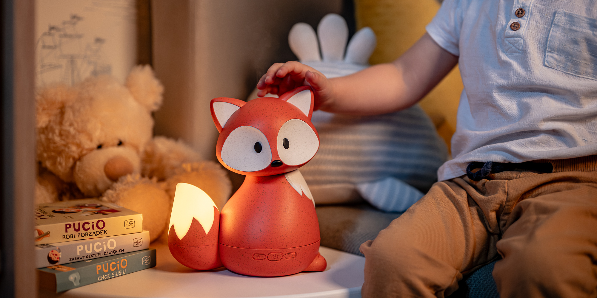 width=100% Dyfuzor zapachowy dla dzieci Humanas Dream Fox - rudy